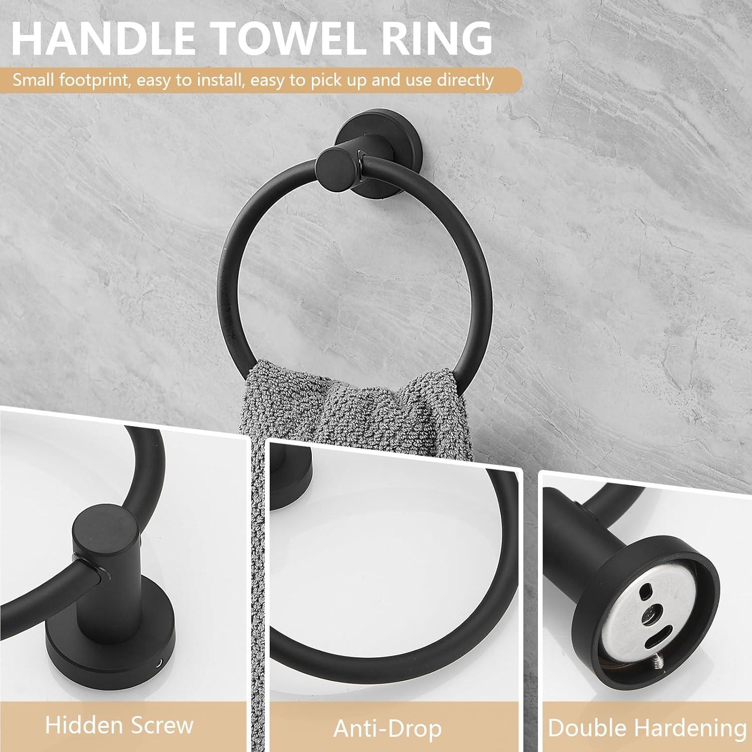 VIBRANTBATH A-91020-BG 5 - Piece Bathroom Hardware Set
