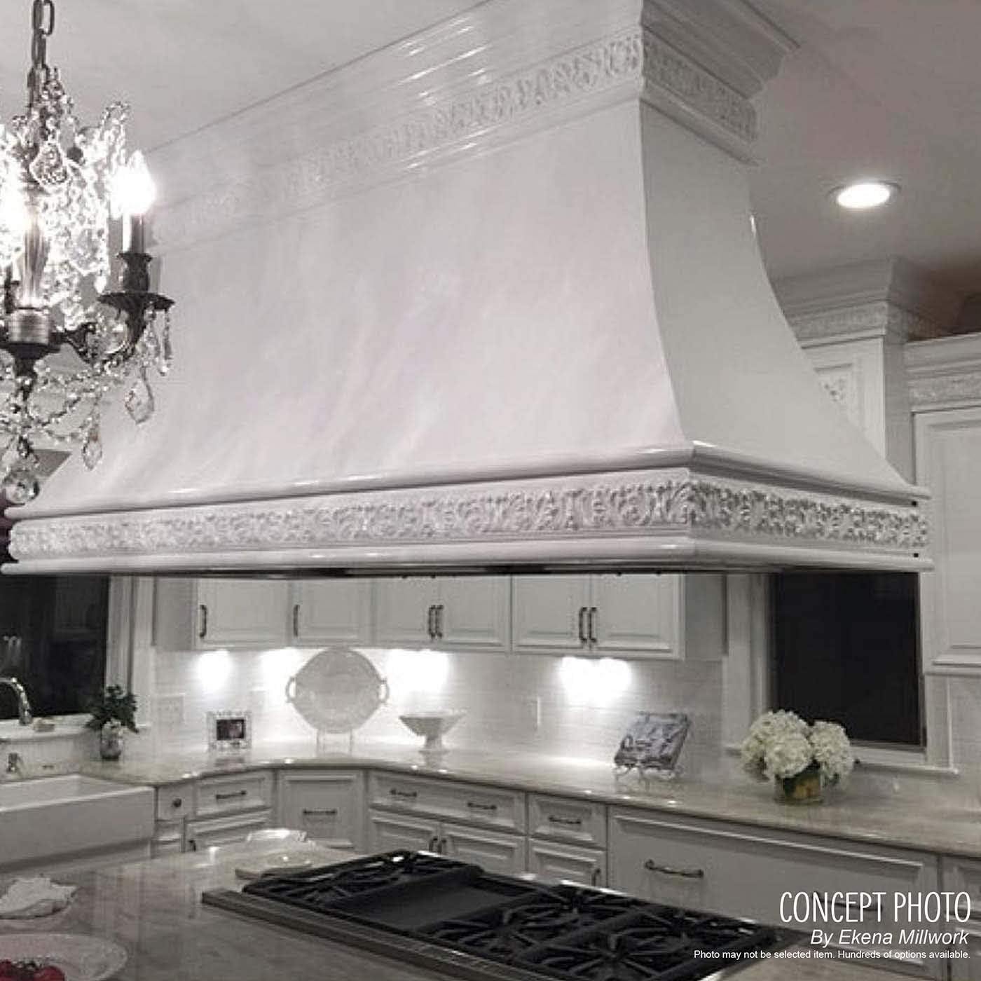 Primed White Fluted Panel Moulding, 94.5" Length (12-Pack)