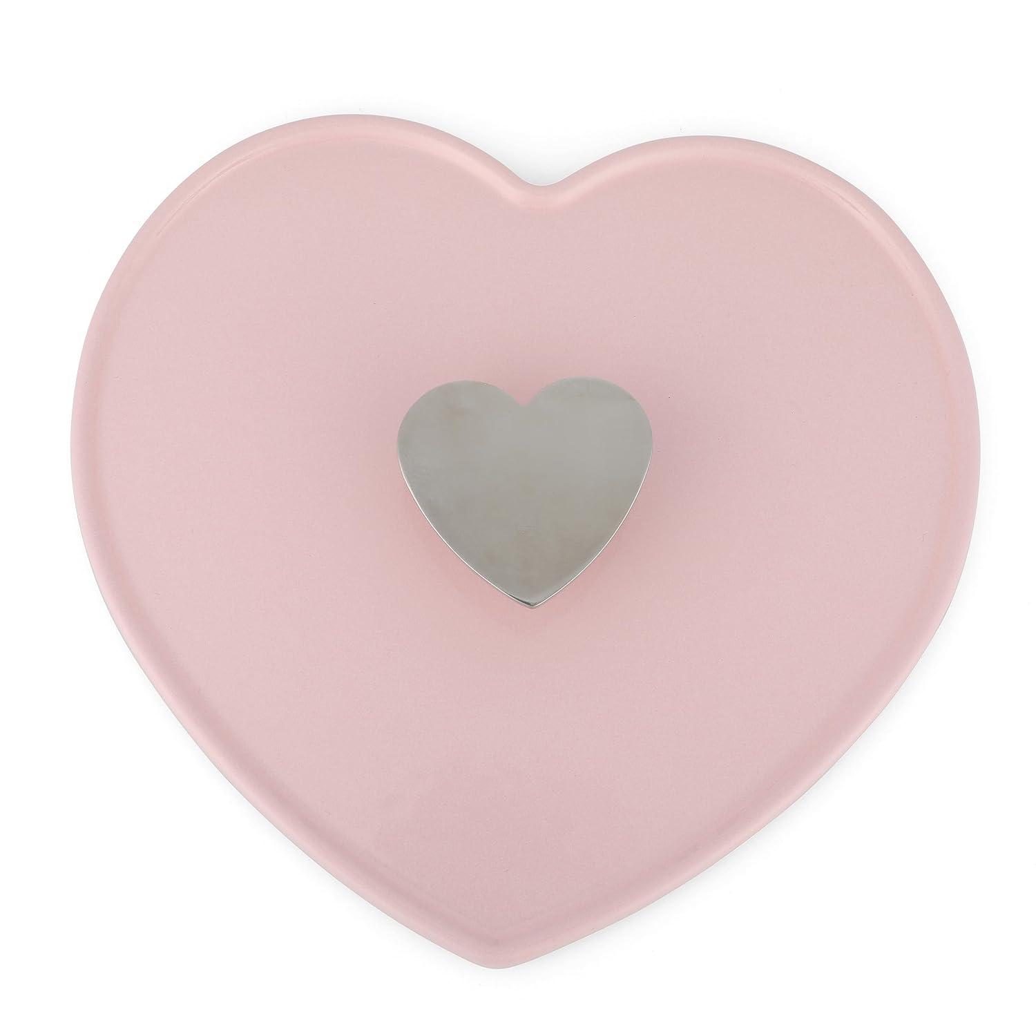 Martha Stewart Martha Stewart Heart Shape 2 QT Enamel Cast Iron Dutch Oven - Pink