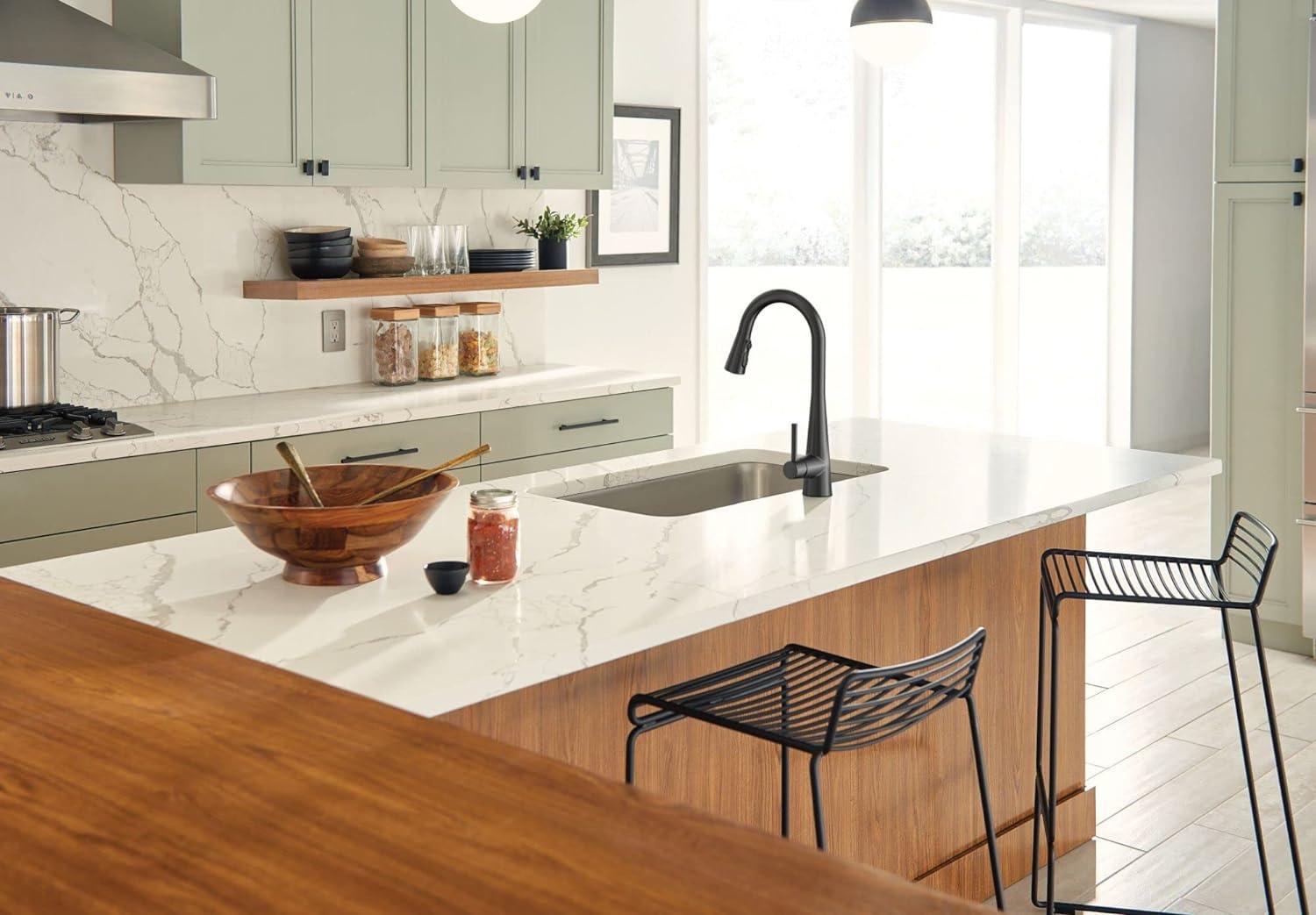 Moen Sleek MotionSense Wave Single Handle Pulldown Kitchen Faucet with Power Clean Technology