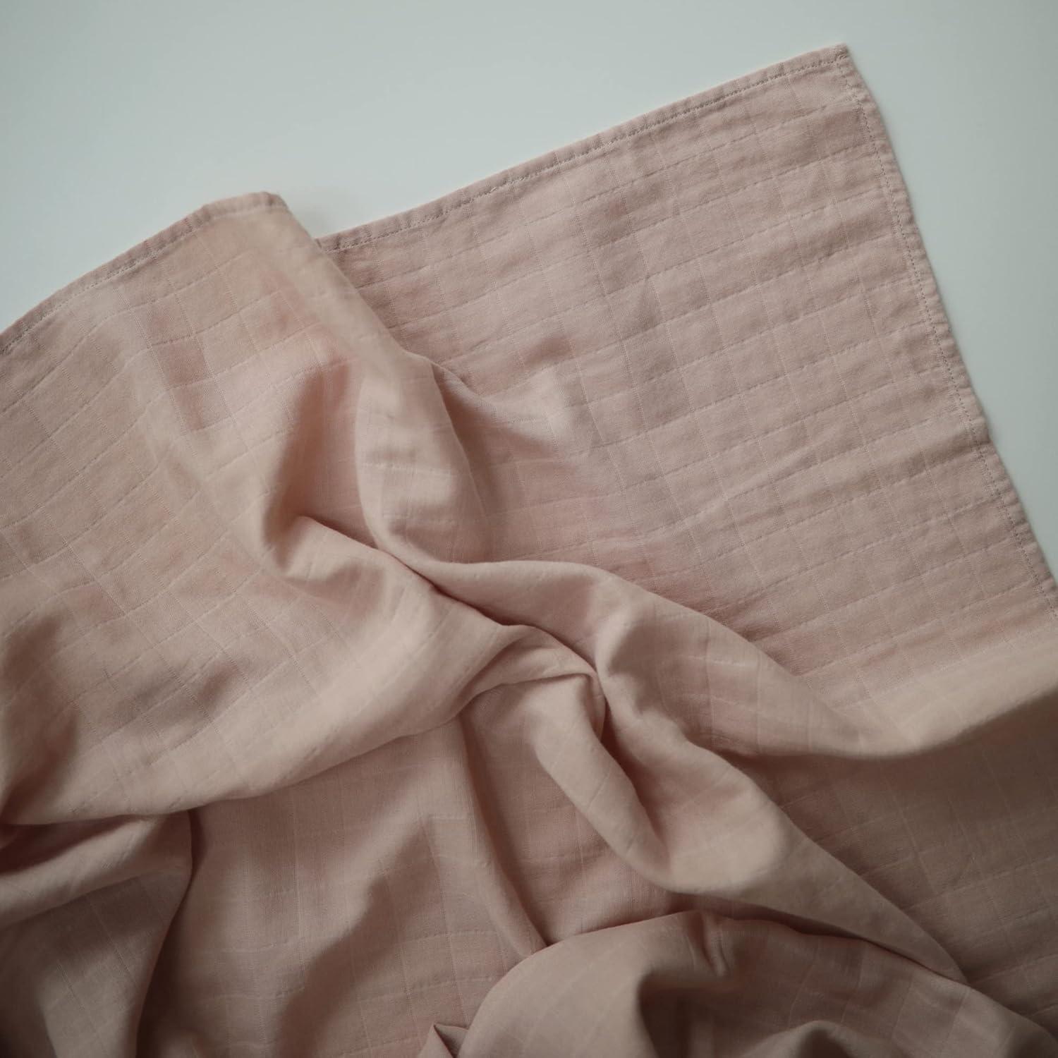 Organic Cotton Muslin Swaddle Blanket Black Daisy One Size