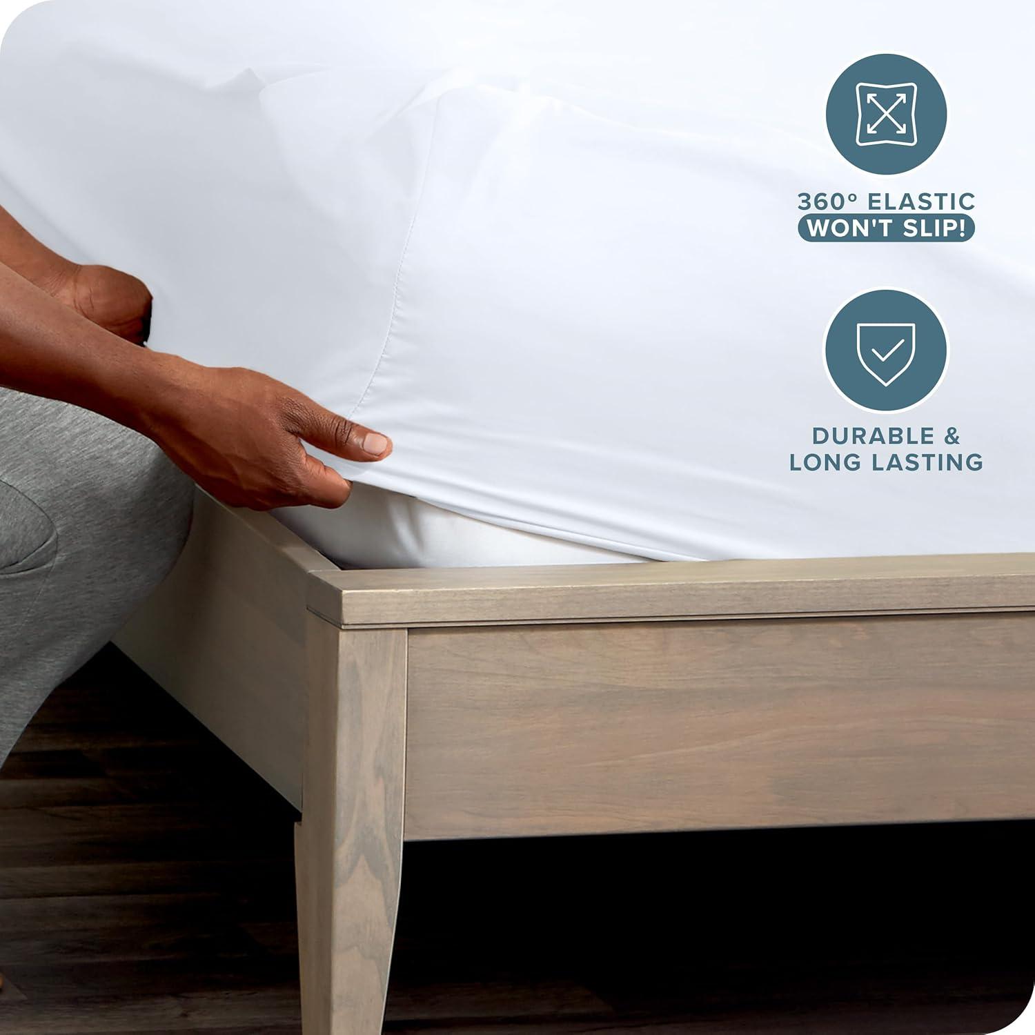 Bare Home Dual Pocket Fitted Sheet