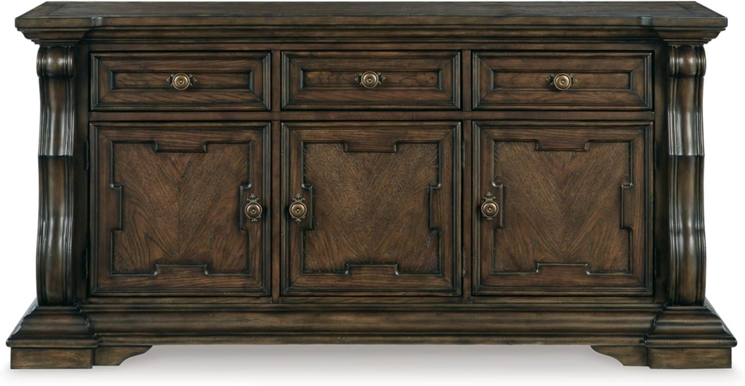 Signature Design by Ashley Maylee Dark Brown Dining Buffet