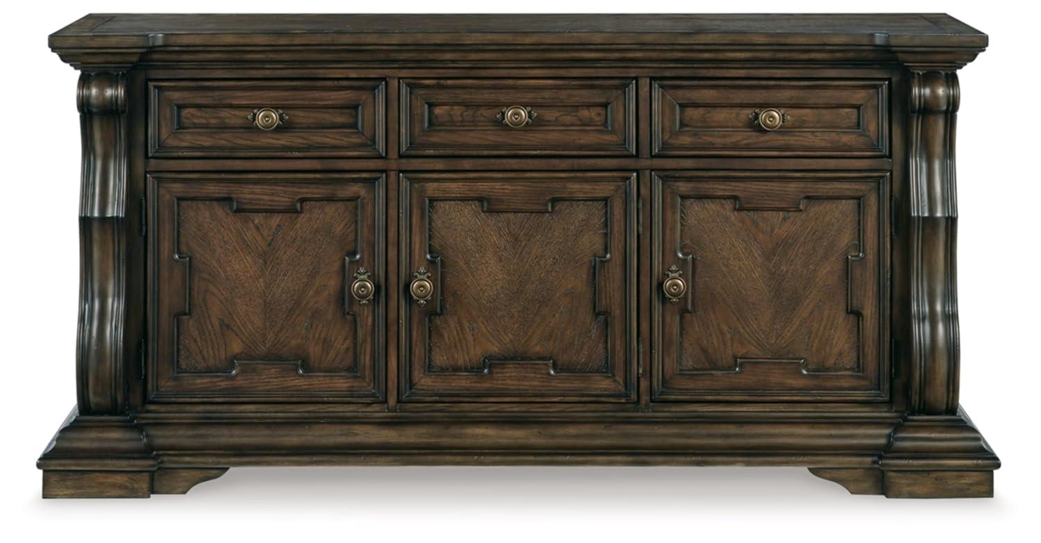 Signature Design by Ashley Maylee Dark Brown Dining Buffet