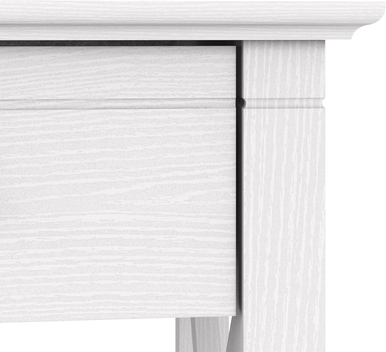 Key West End Table with Storage in Pure White Oak - Engineered Wood