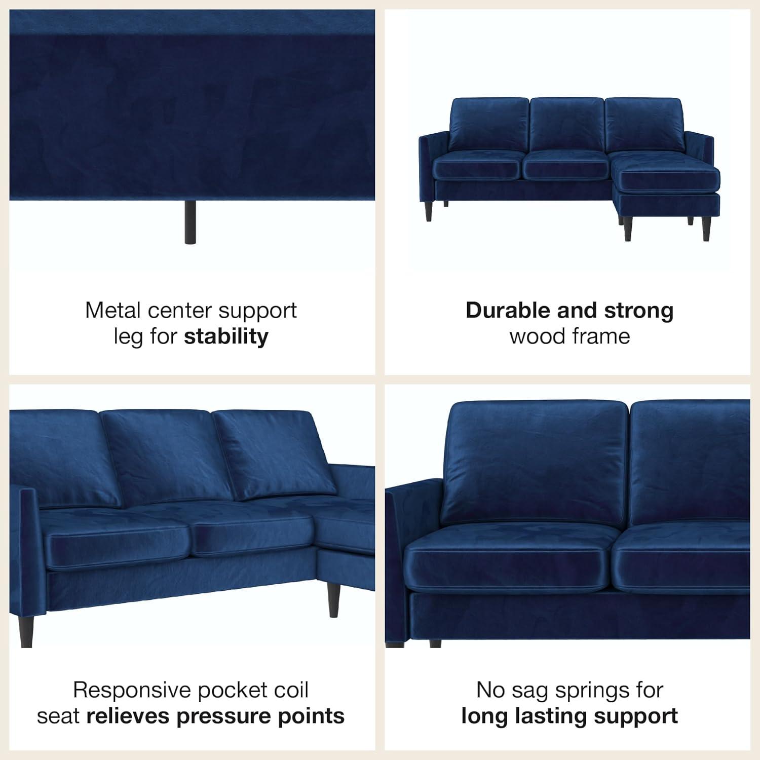 Winston 81.5" Wide Reversible Sofa & Chaise with Ottoman