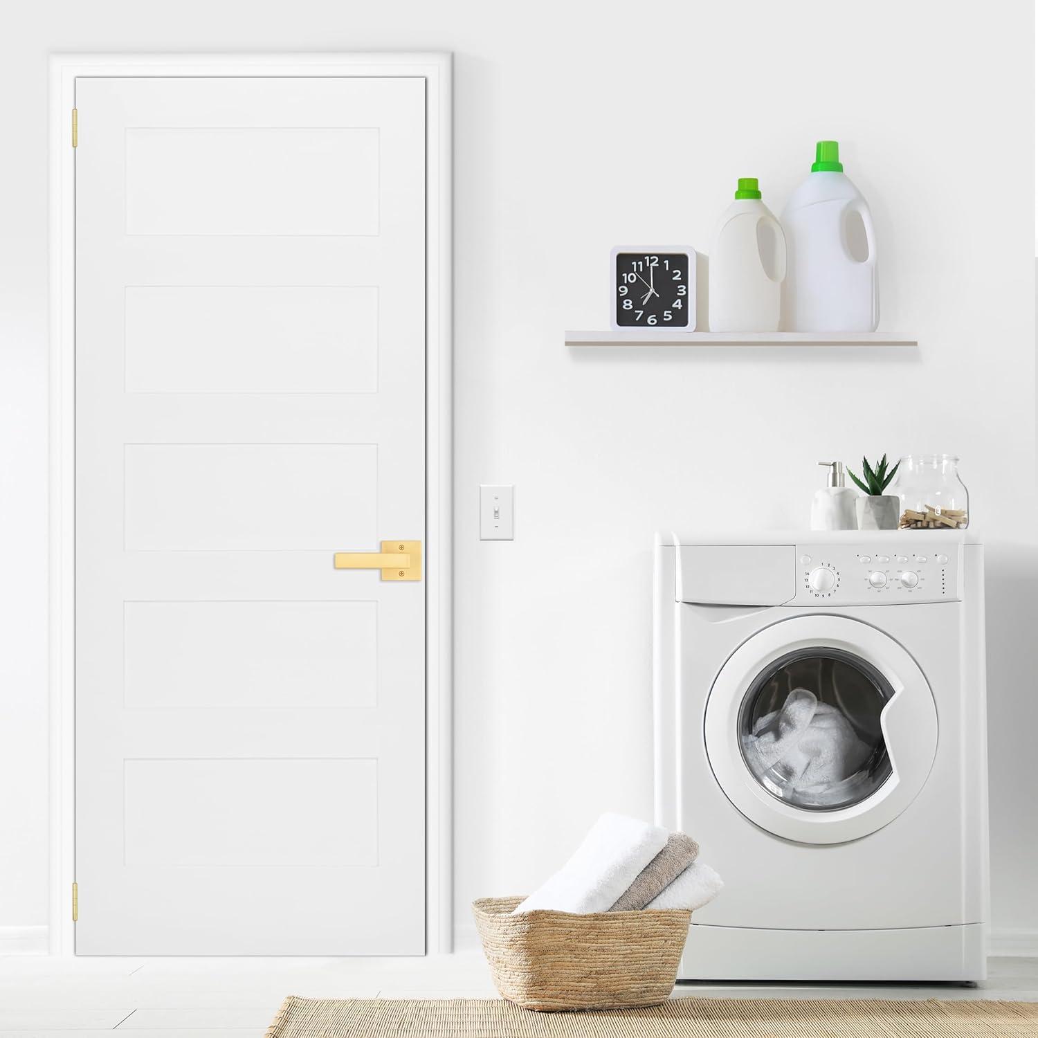 Kwikset 788Salsqt Singapore Non-Turning One-Sided Dummy Door Lever - Brass