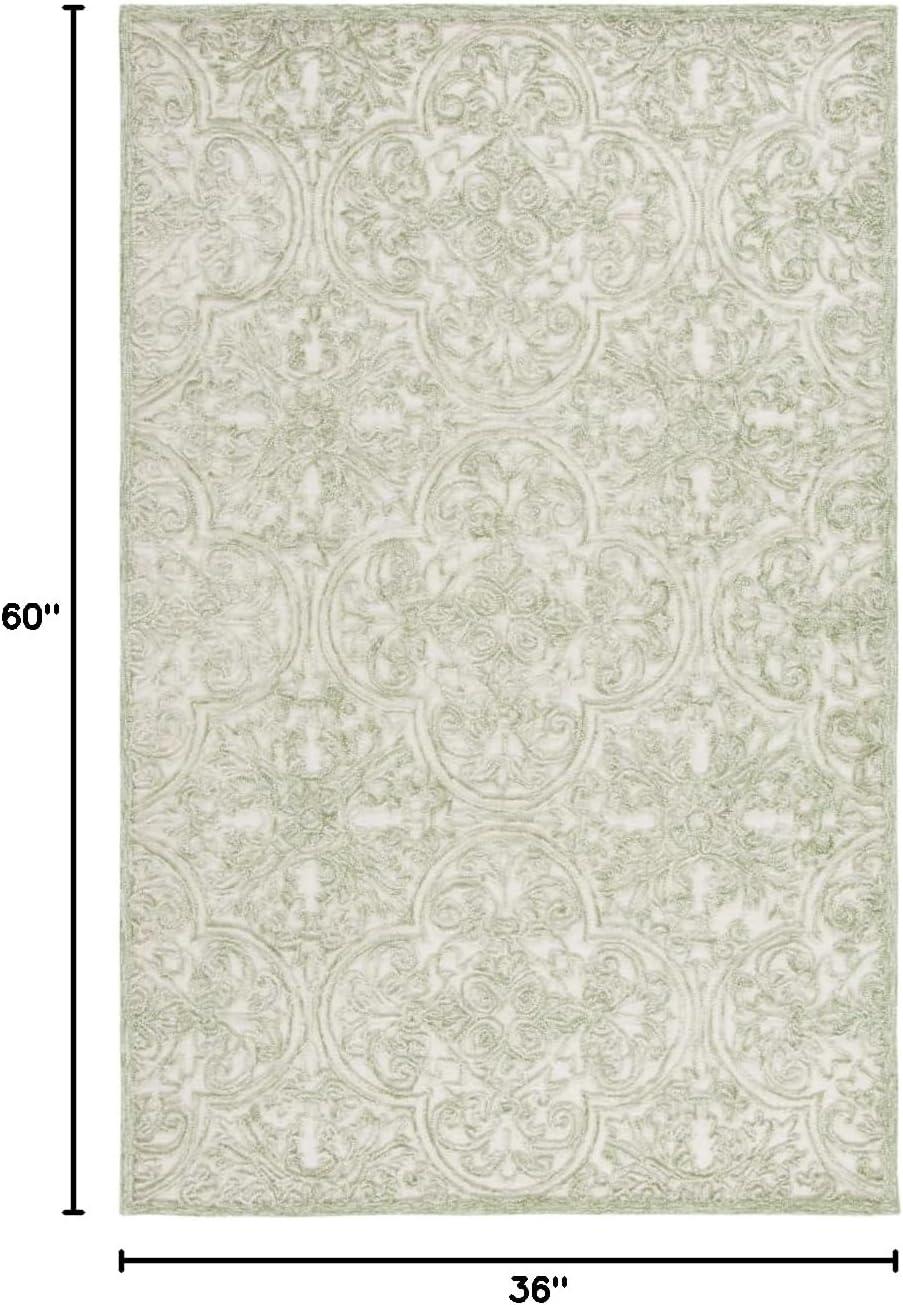 Martha Stewart Rugs Msr Trace Martha Stewart Hand Tufted Wool And Cotton With Latex Damask Rug