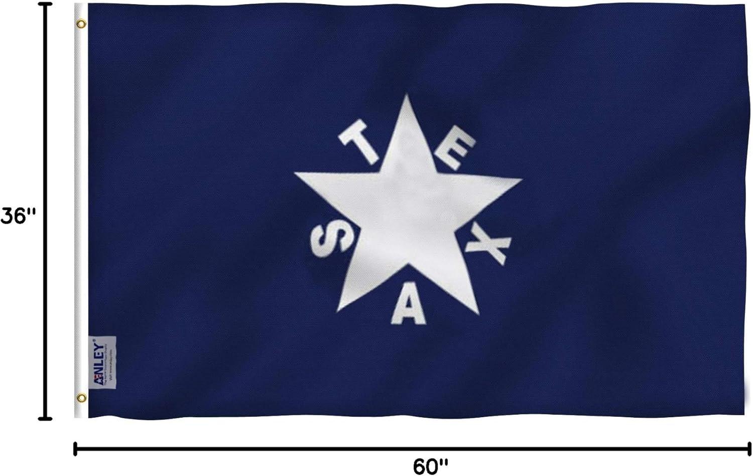 Anley Fly Breeze 3x5 Foot Zavala De Lorenzo Texas Flag - Texan History Flags Polyester