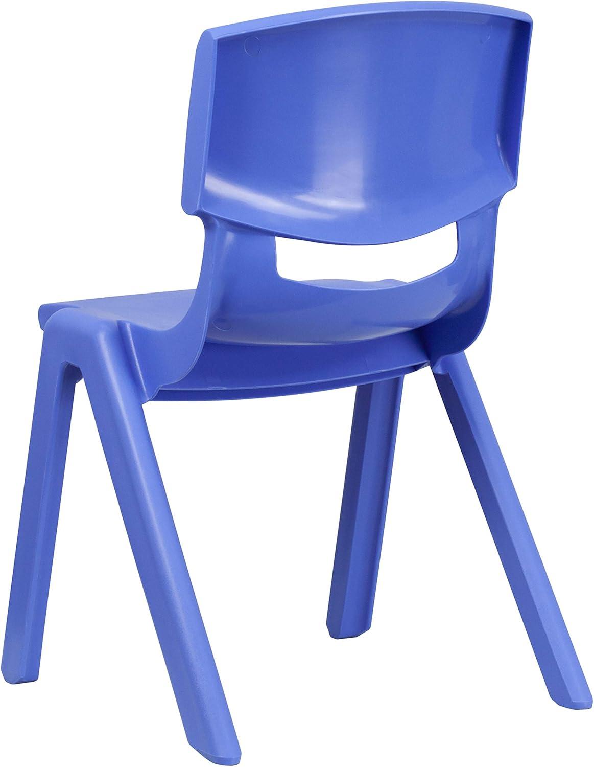 Flash Furniture Goddard Plastic Stack School Chair with Seat, 3rd-7th School Chair (Set of 4)