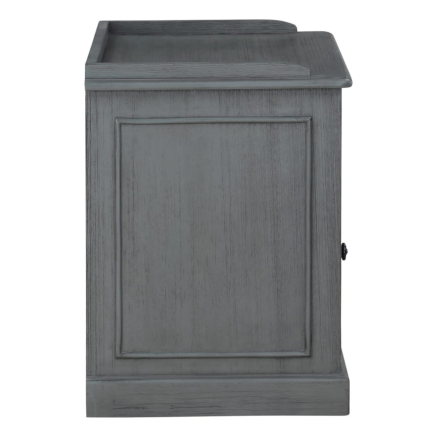 Country Meadows Engineered Wood File Cabinet in Plantation Gray