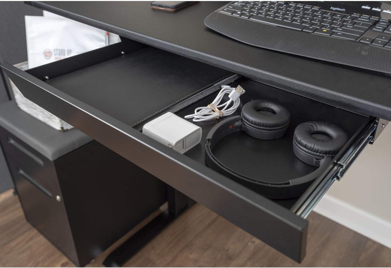 Stand Up Desk Store Add-On Office Sliding Under-Desk Drawer Storage Organizer for Standing Desks