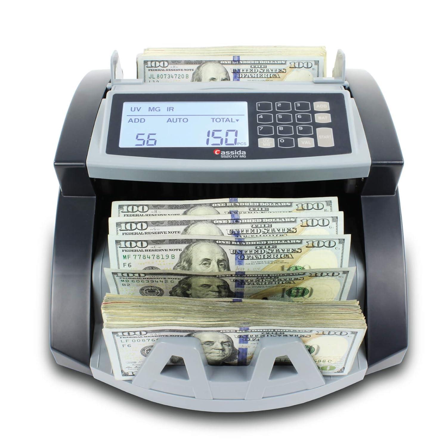 Cassida 5520 Series Bill Counter Gray (5520UV/MG)