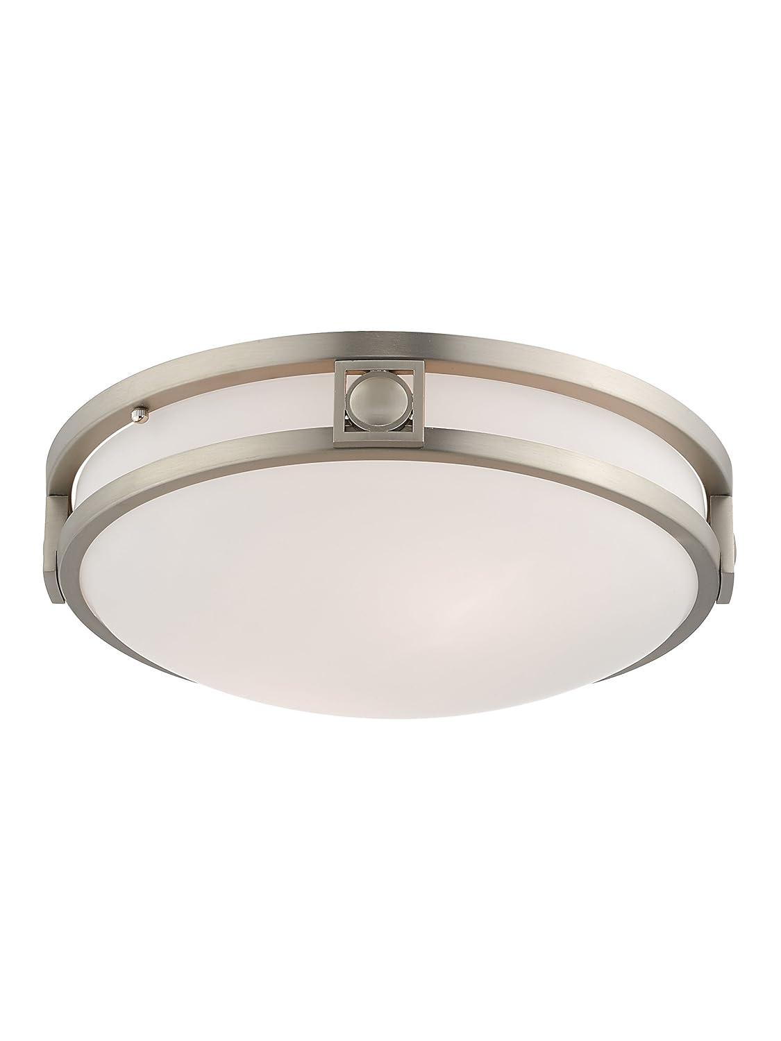 Livex Lighting Titania 2 - Light Flush Mount in  Brushed Nickel