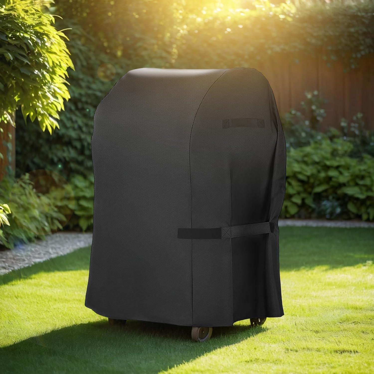 Heavy Duty Black Waterproof 40-Inch Grill Cover