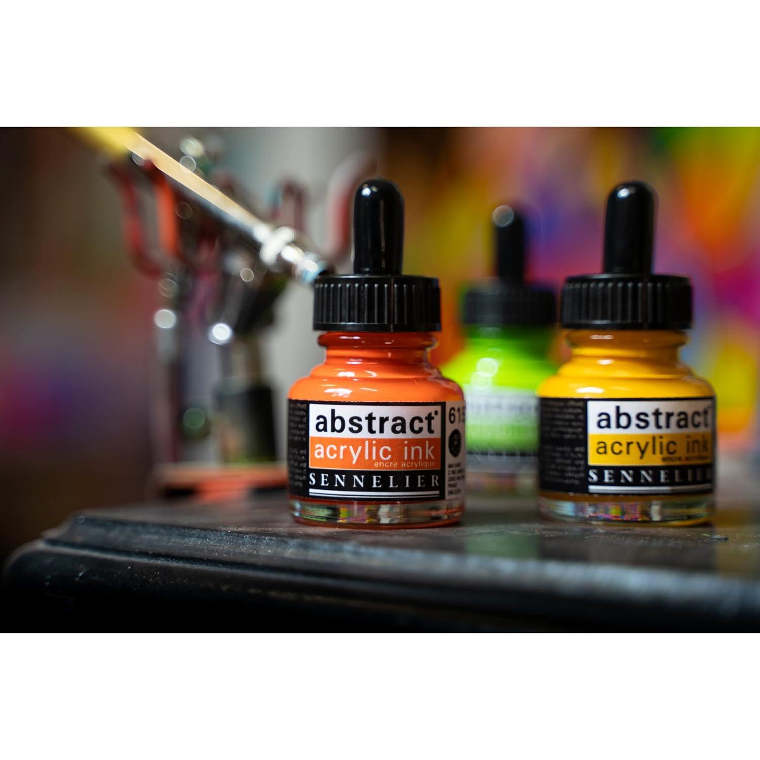 Indigo Blue 30ml Acrylic Ink with Dropper Top