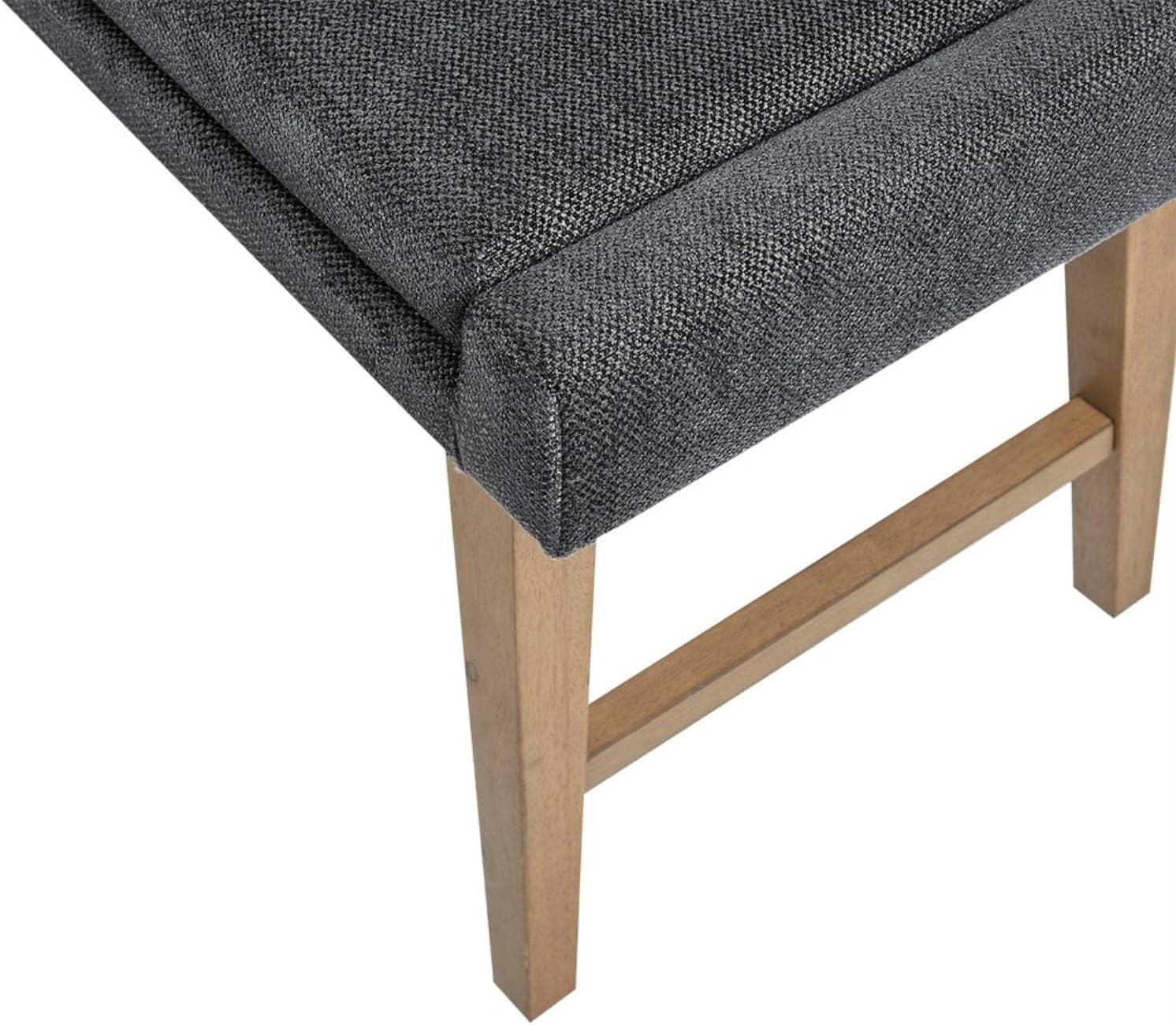 April Modern Upholstered Wood Frame Accent Bench