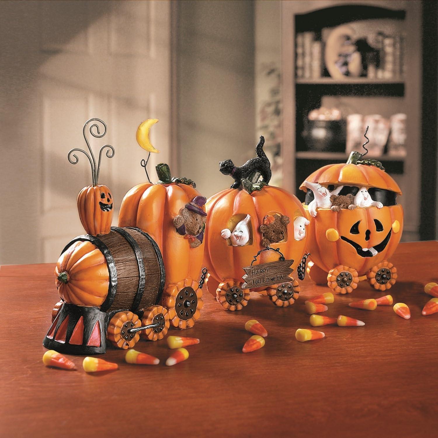 Pumpkin Express Train, Halloween, Thanksgiving, Fall, Autumn, Home Decor