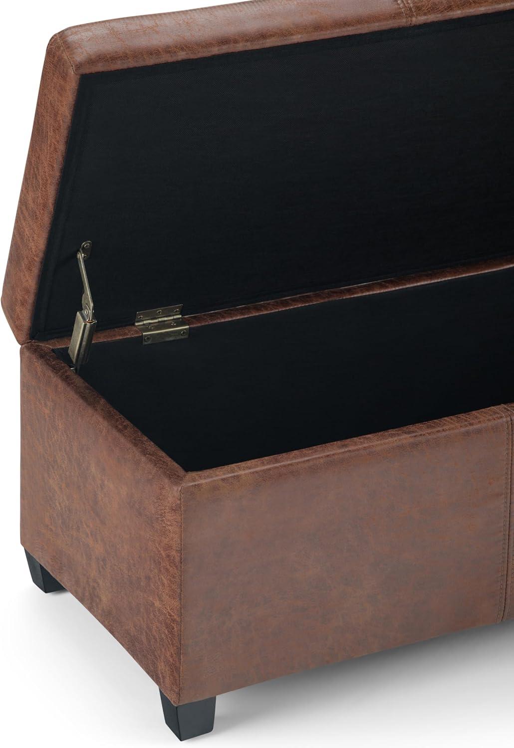 Avalon Faux Leather Ottoman