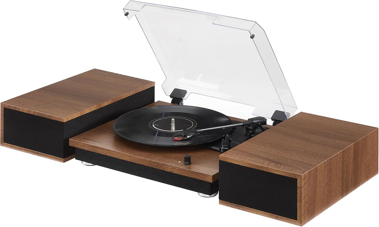 Crosley Riff Bluetooth Vinyl Record Player with Speakers, 3-Speed Turntable, 6 Modular Layouts