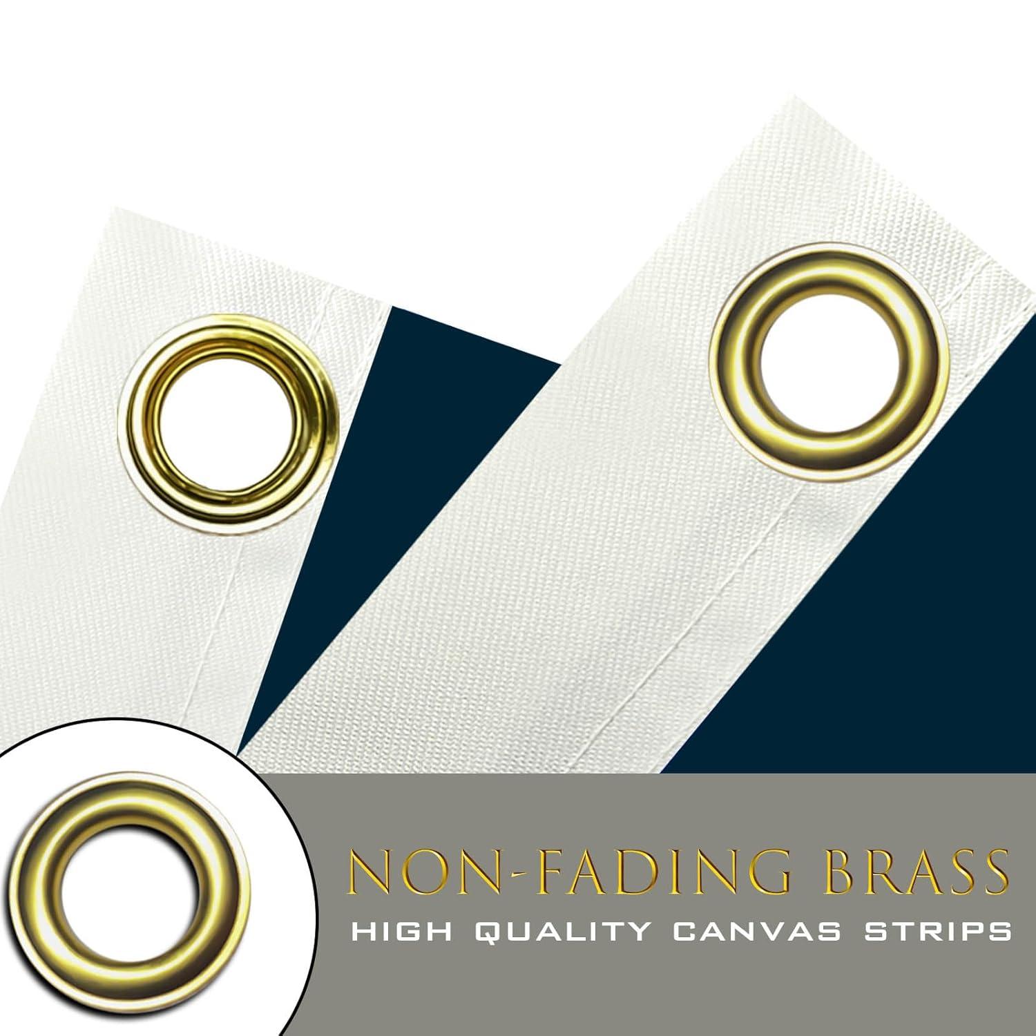 New Minnesota State Flag 3x5 Outdoor MN Flag 2 Rows Stitched Edge Canvas Header with 2 Brass Grommets