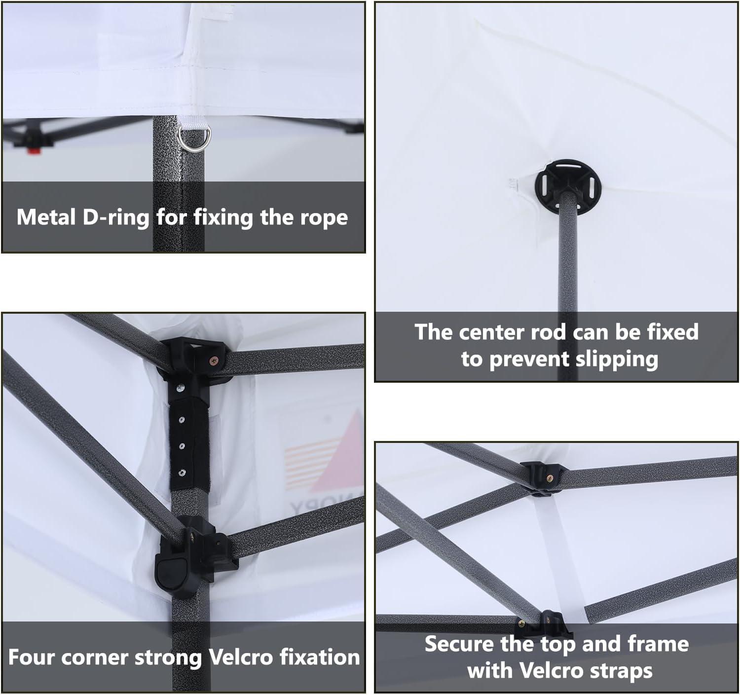 ABCCANOPY Replacement Canopy Top for Pop Up Canopy Tent (8x8, White)