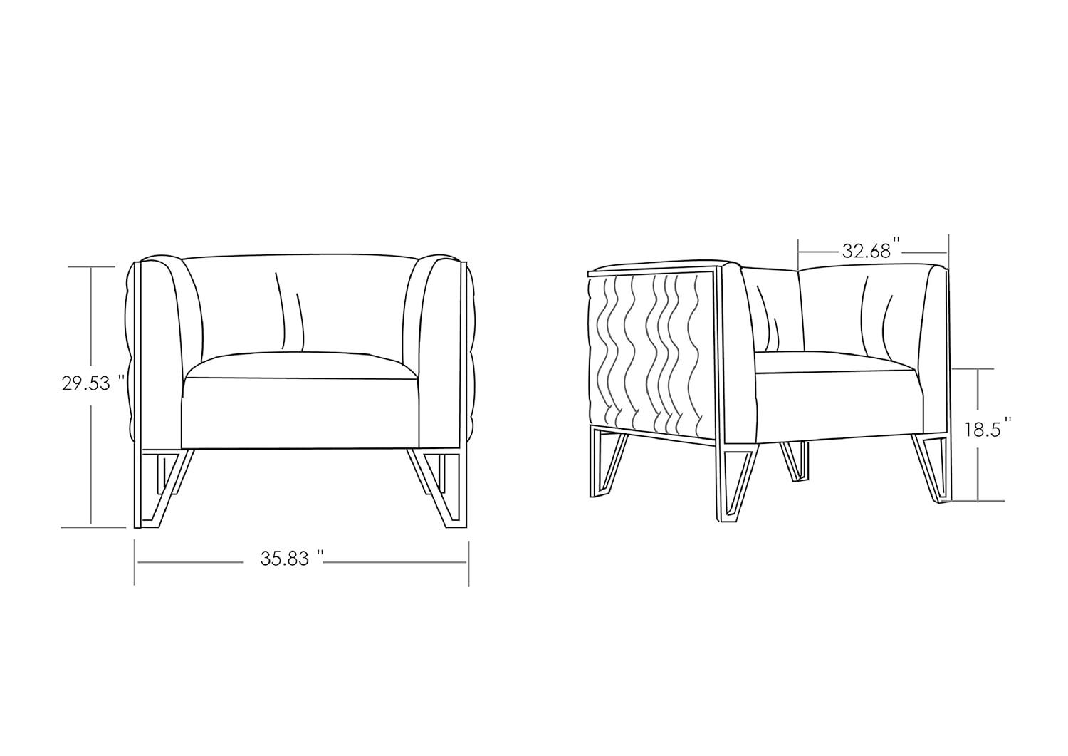 Vector Velvet 3 Seater Sofa Ocean Blue - Manhattan Comfort