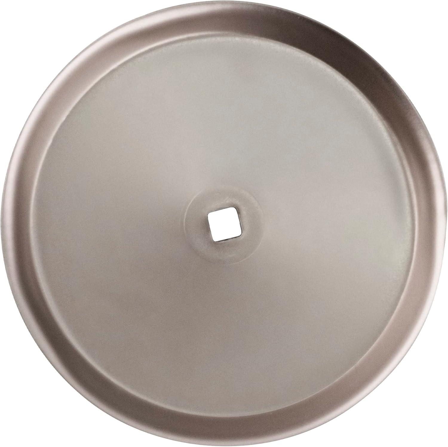 Satin Nickel Round Metal Closet Cabinet Knob with Backplate