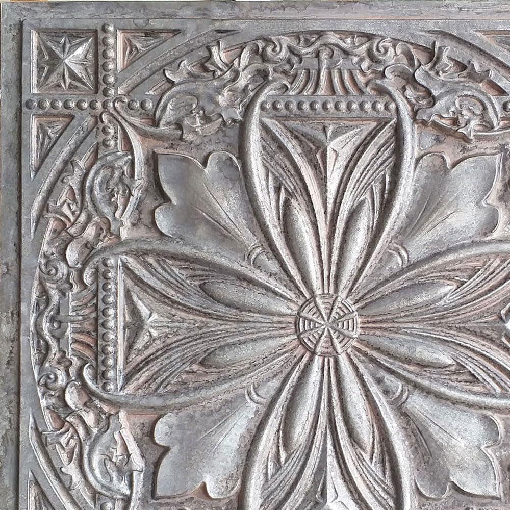 Milan 24'' L x 24'' W Textured PVC Drop-In & Glue Up Ceiling Tile Ceiling Tile (Set of 25)