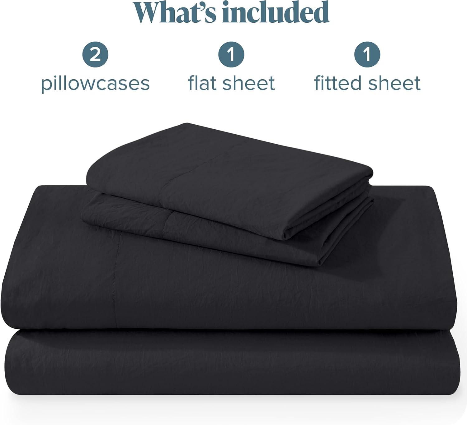 Washed Microfiber Sheet Set by Bare Home