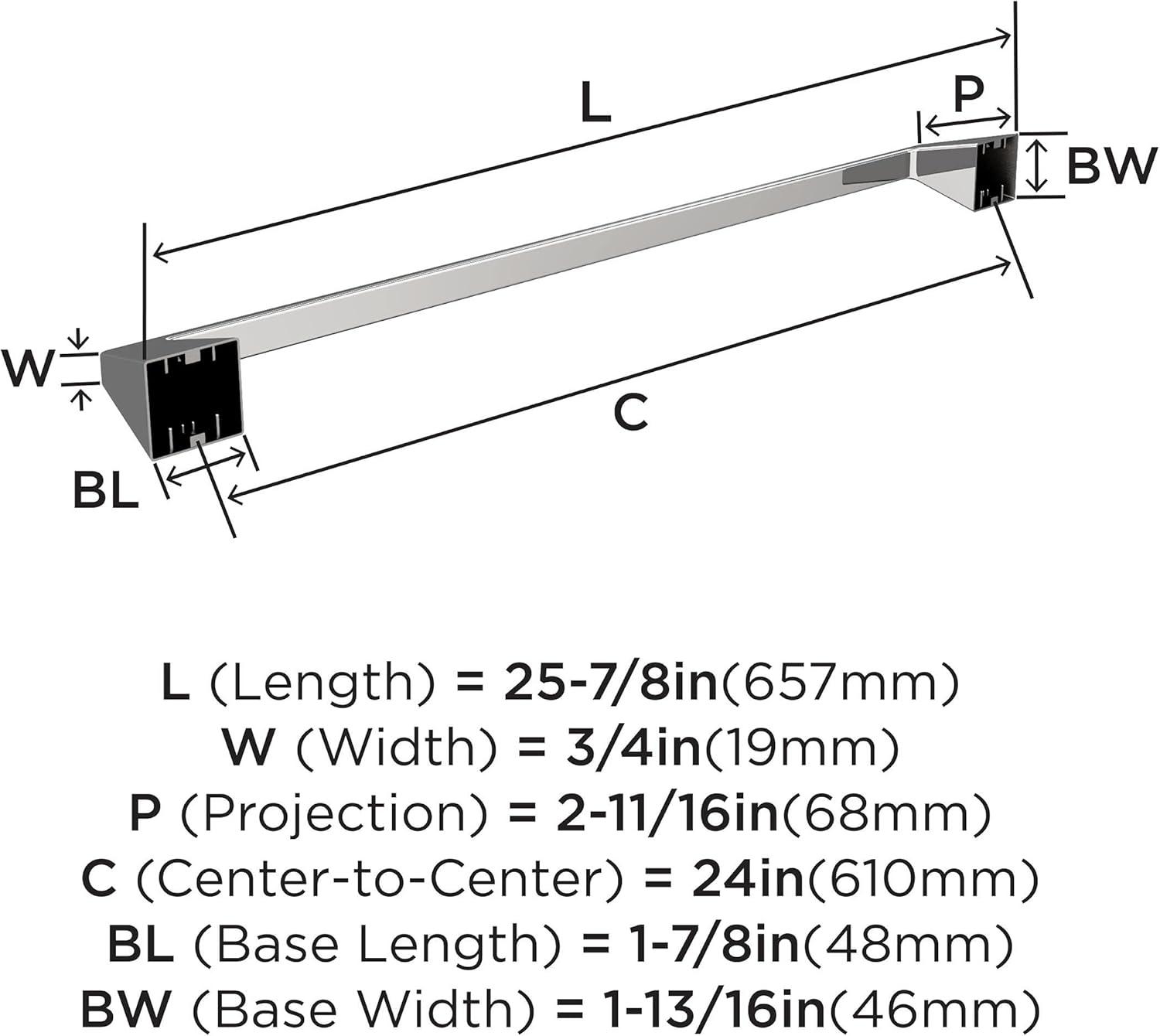 Blackrock 25.87" Wall Mounted Towel Bar