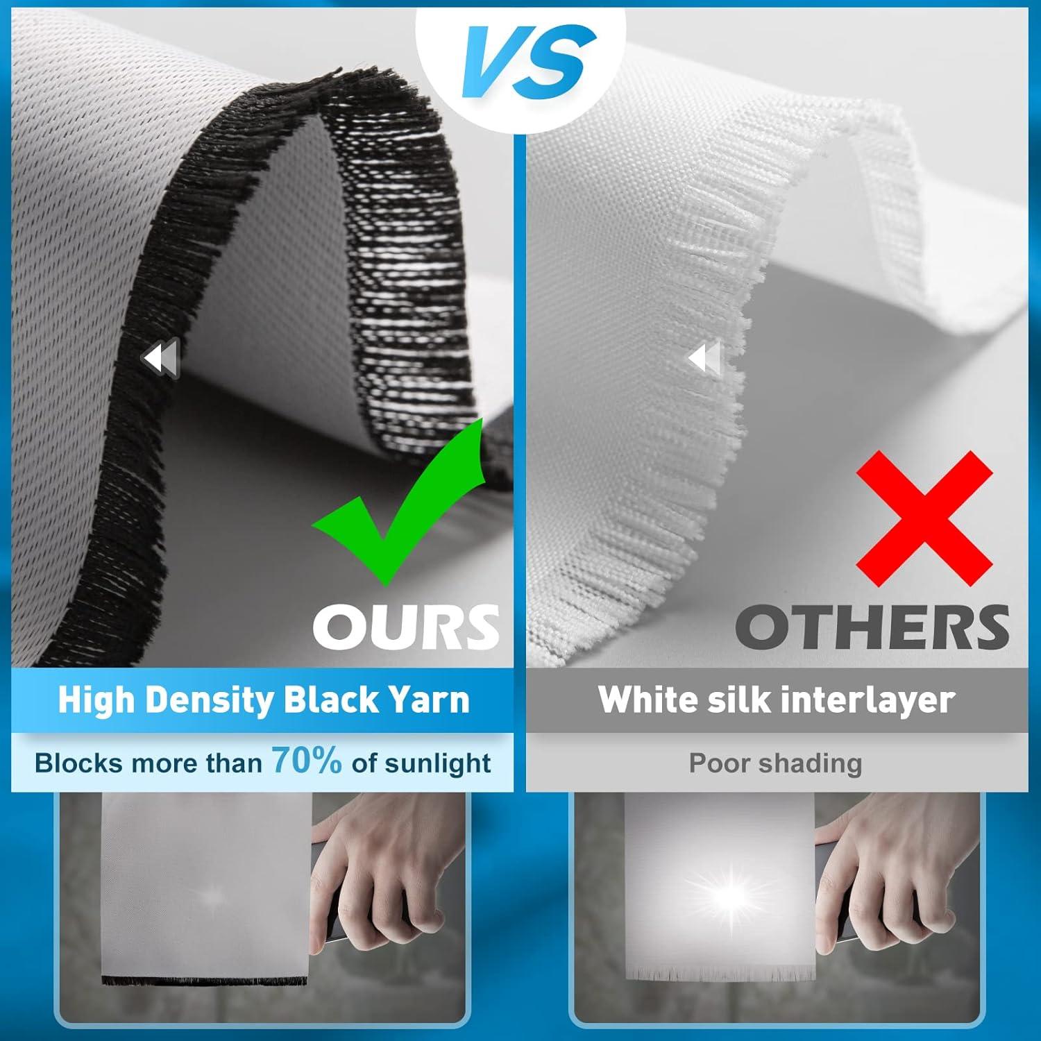 Jekeno Starry Night Blackout Curtains Art Decor for Home Bedroom Living Room Darkening Curtains Grommet Window Drapes 2 Panel Set, 52"x84"