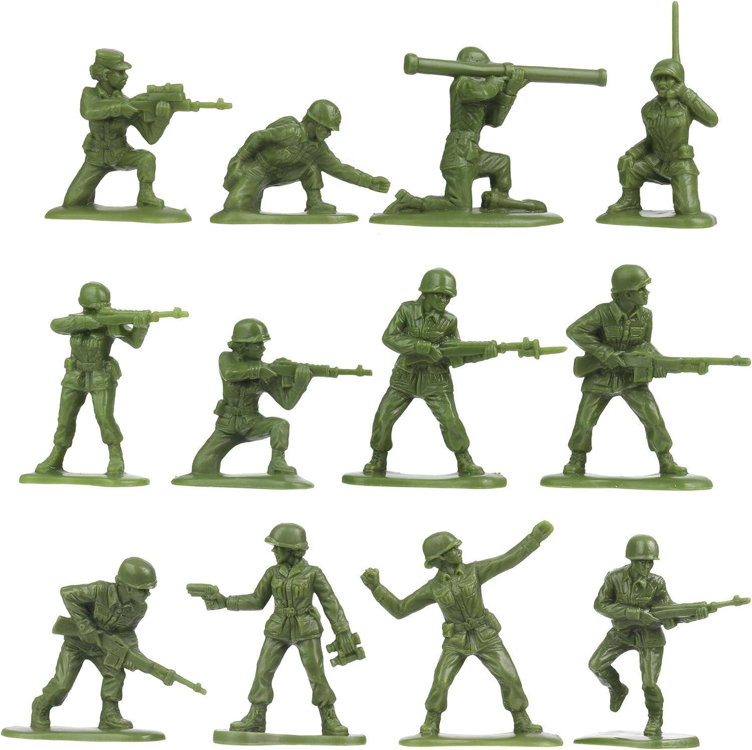 BMC Plastic Army Women - 36pc OD Green Female Soldier Figures - Made in USA
