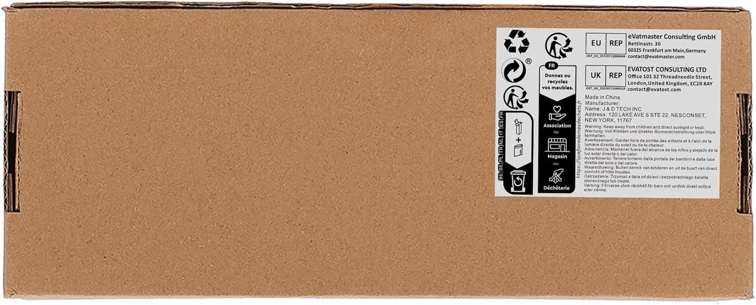 JessLab Acrylic Makeup Organizer with 3 Compartments, Transparent