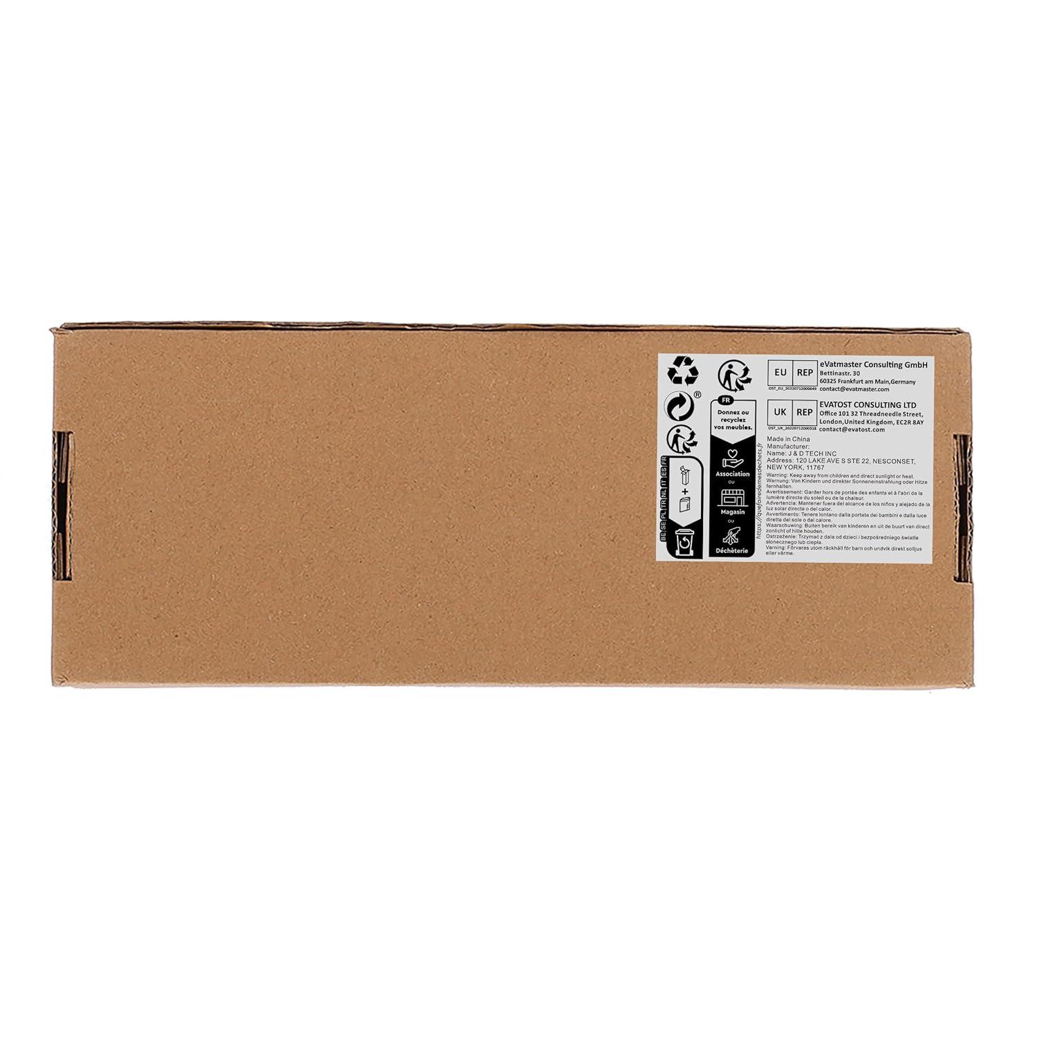 JessLab Acrylic Makeup Organizer with 3 Compartments, Transparent