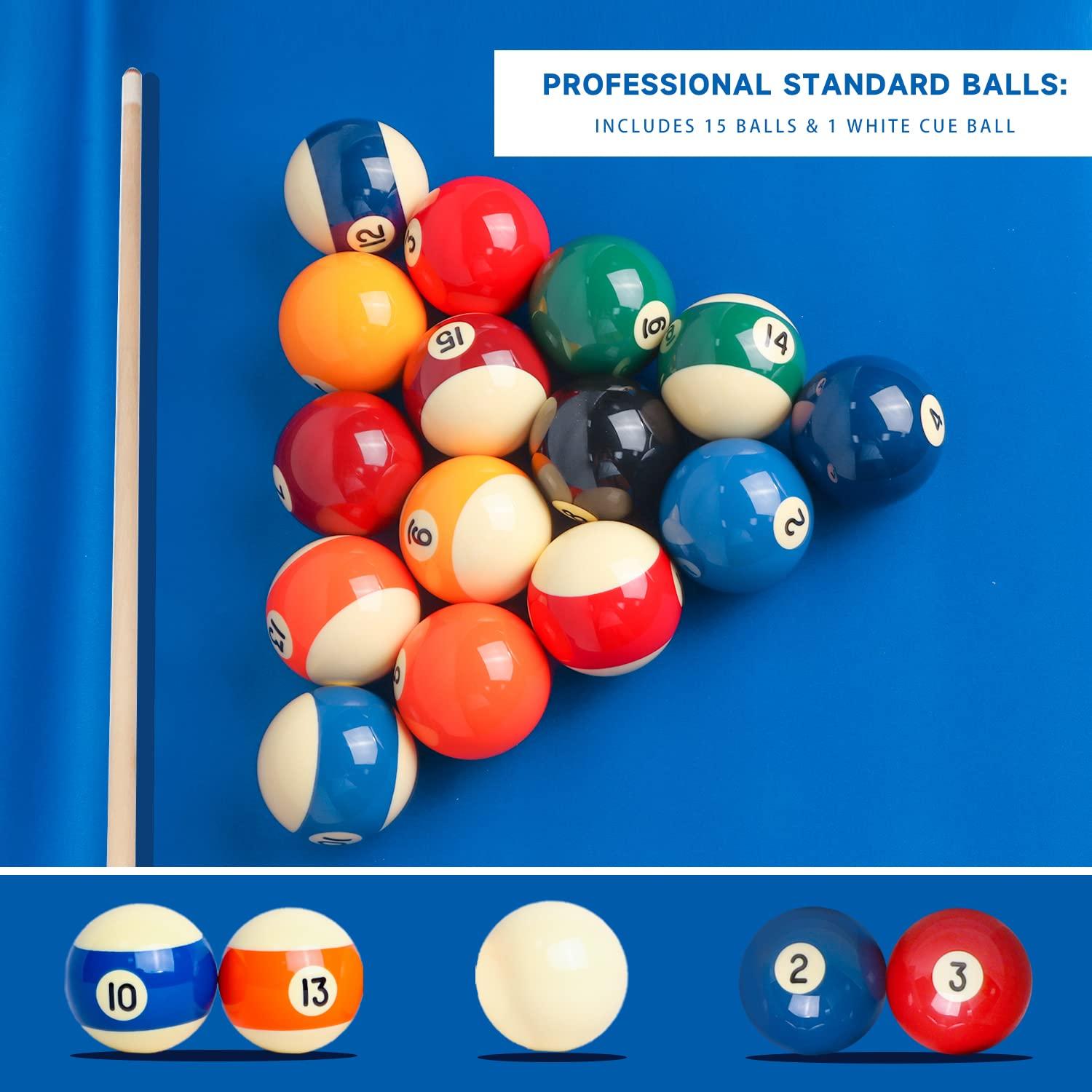 Pool Balls and Rack Set (Pro Standard Balls & Mahogany Racks)