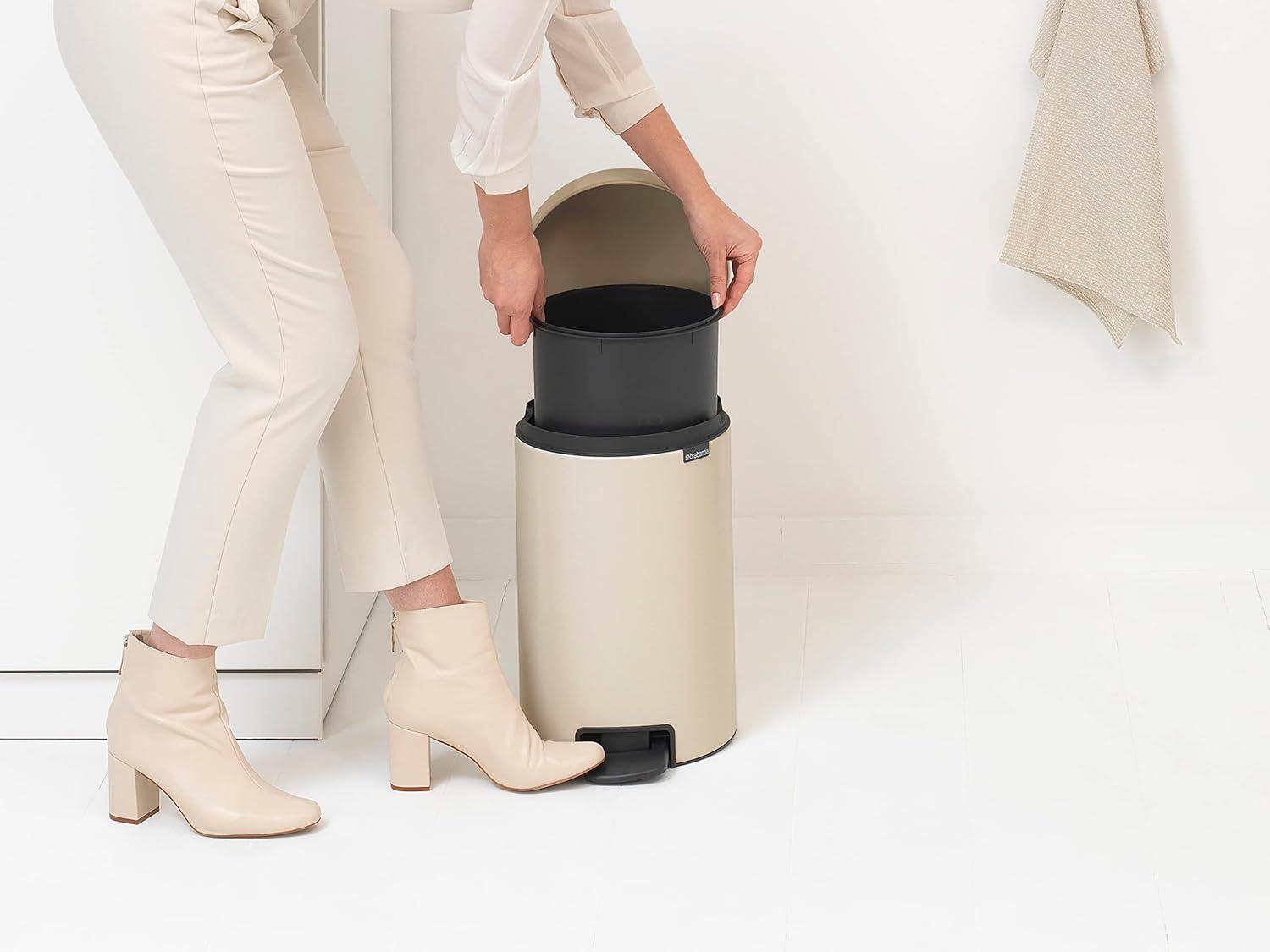 Brabantia Newicon Step On Trash Can, 3.2 Gallon (12 Liter)