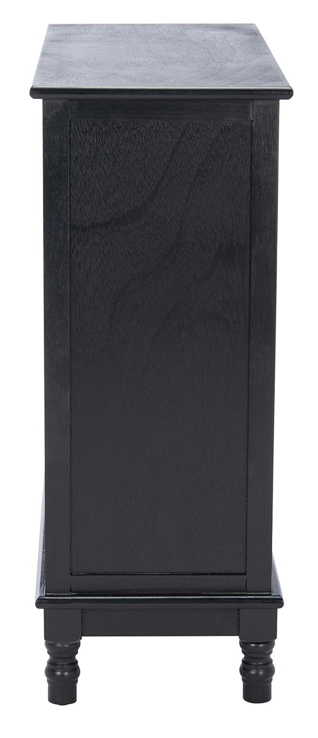 SAFAVIEH Malcolm Contemporary Black Storage Console Table (29.5 in. W x 13.4 in. D x 26 in. H)