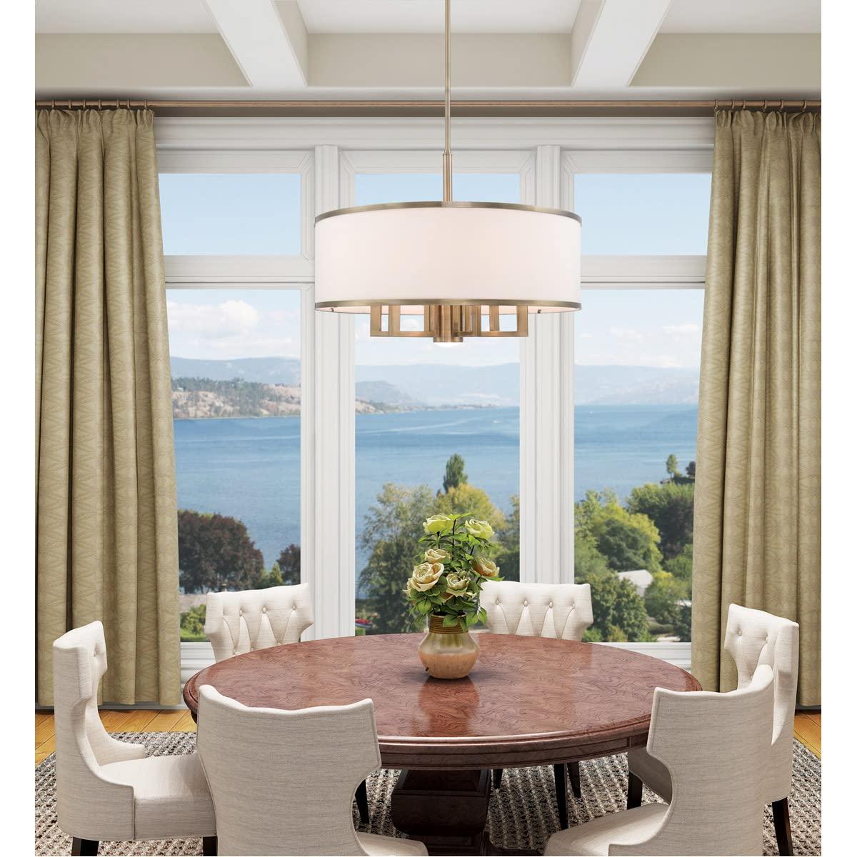 Livex Lighting Park Ridge 6 - Light Chandelier in  Antique Brass