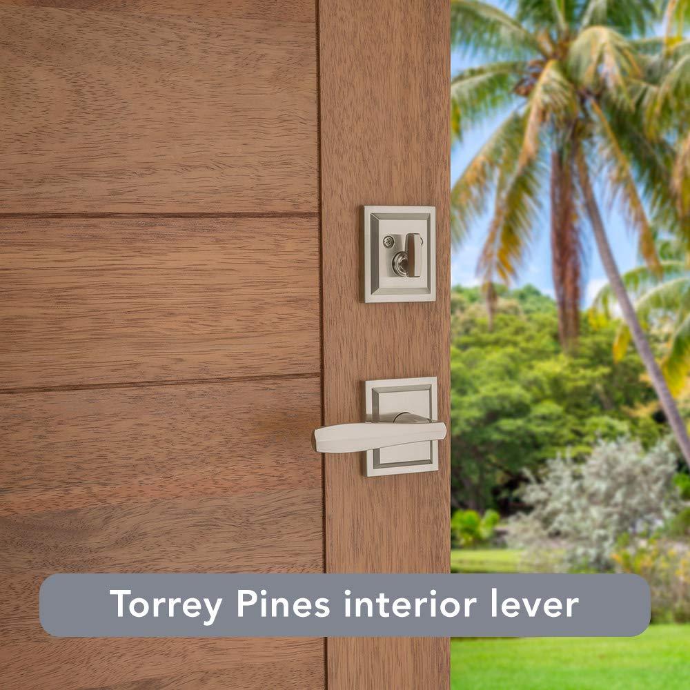 Torrey Pines Satin Nickel Single-Cylinder Deadbolt Handleset