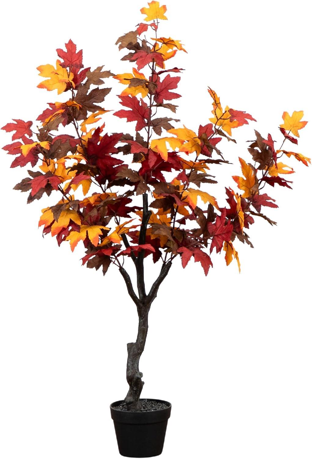 Nearly Natural 52in. Autumn Smoky Maple Artificial Fall Tree