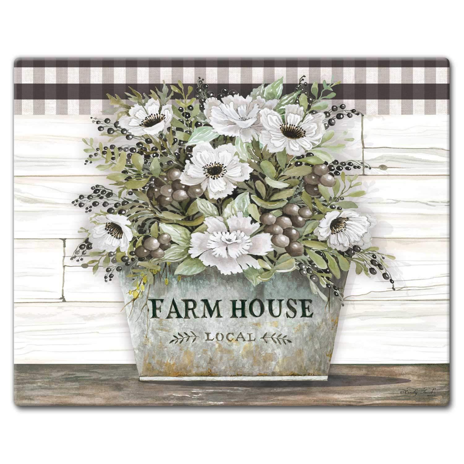 CounterArt CounterArt Vintage Farmhouse Tempered Glass Cutting Board