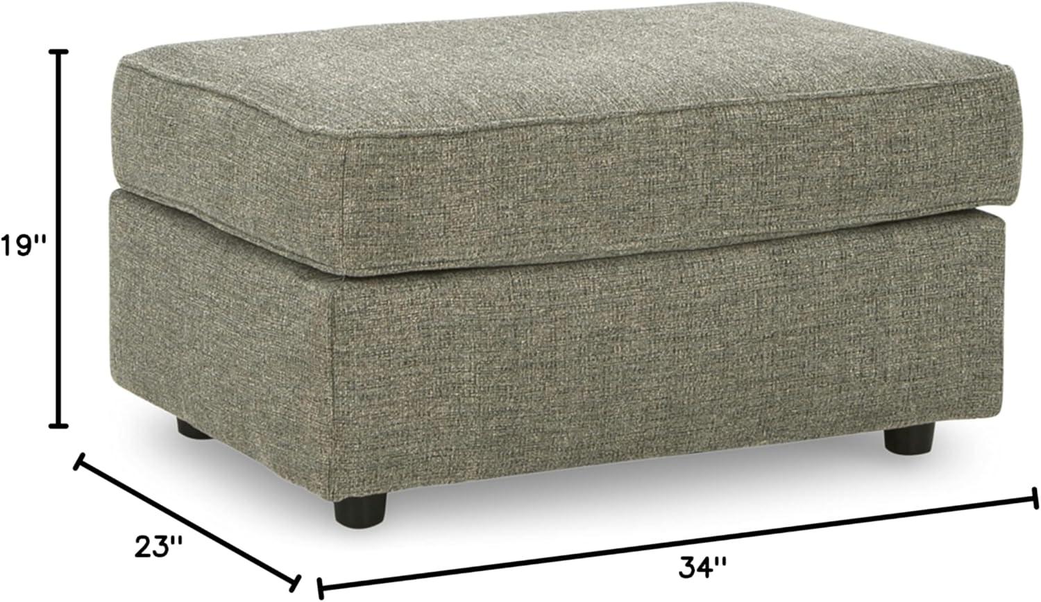 Cascilla Neutral Upholstered Contemporary Ottoman