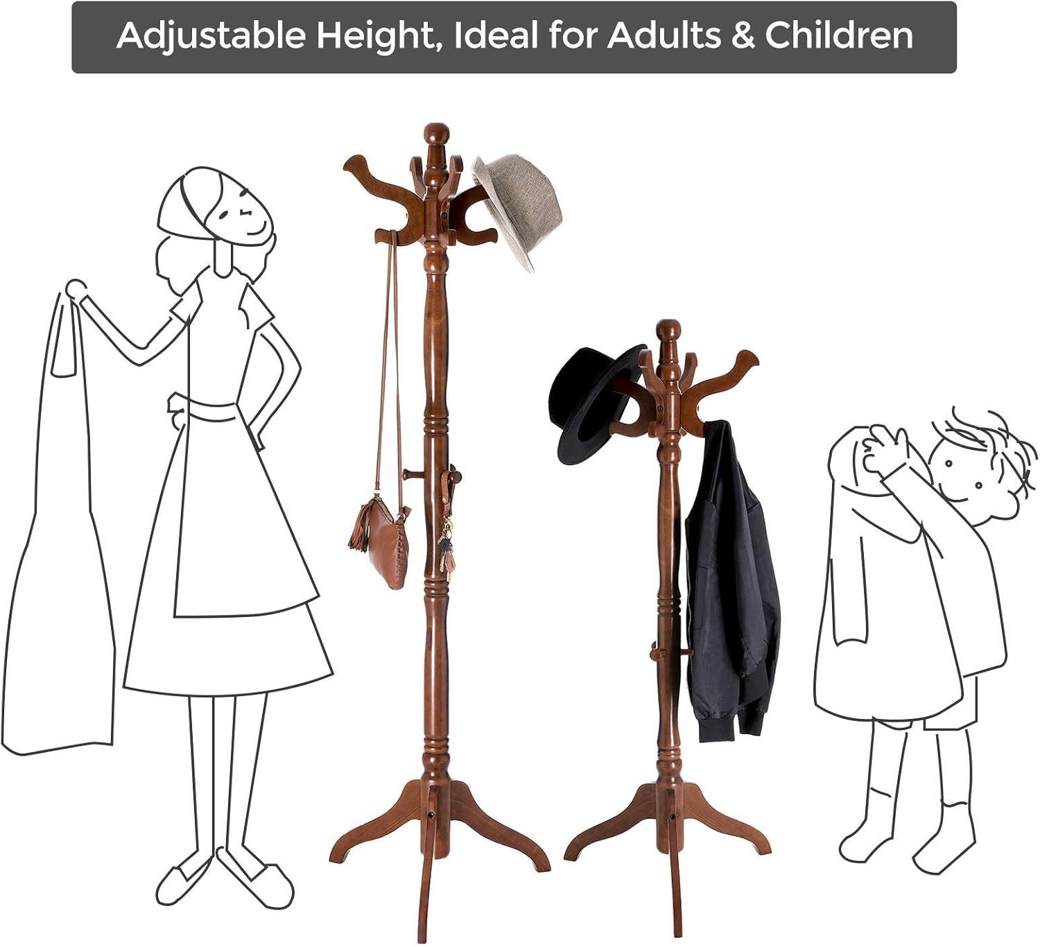 Red Barrel Studio® Coat Rack Free Standing With 11 Hooks