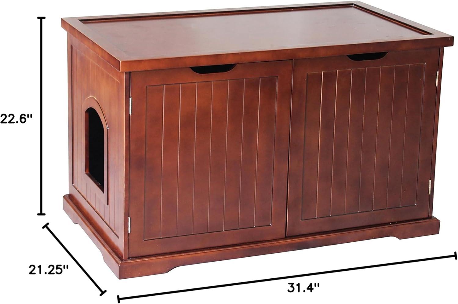 Merry Products Decorative Bench with Enclosed Cat Litter Washroom Box