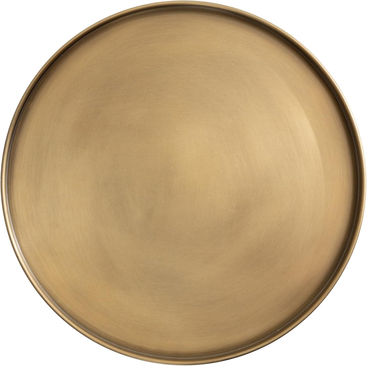 Kate and Laurel Tira Round Side Table, 14x14x24, Gold
