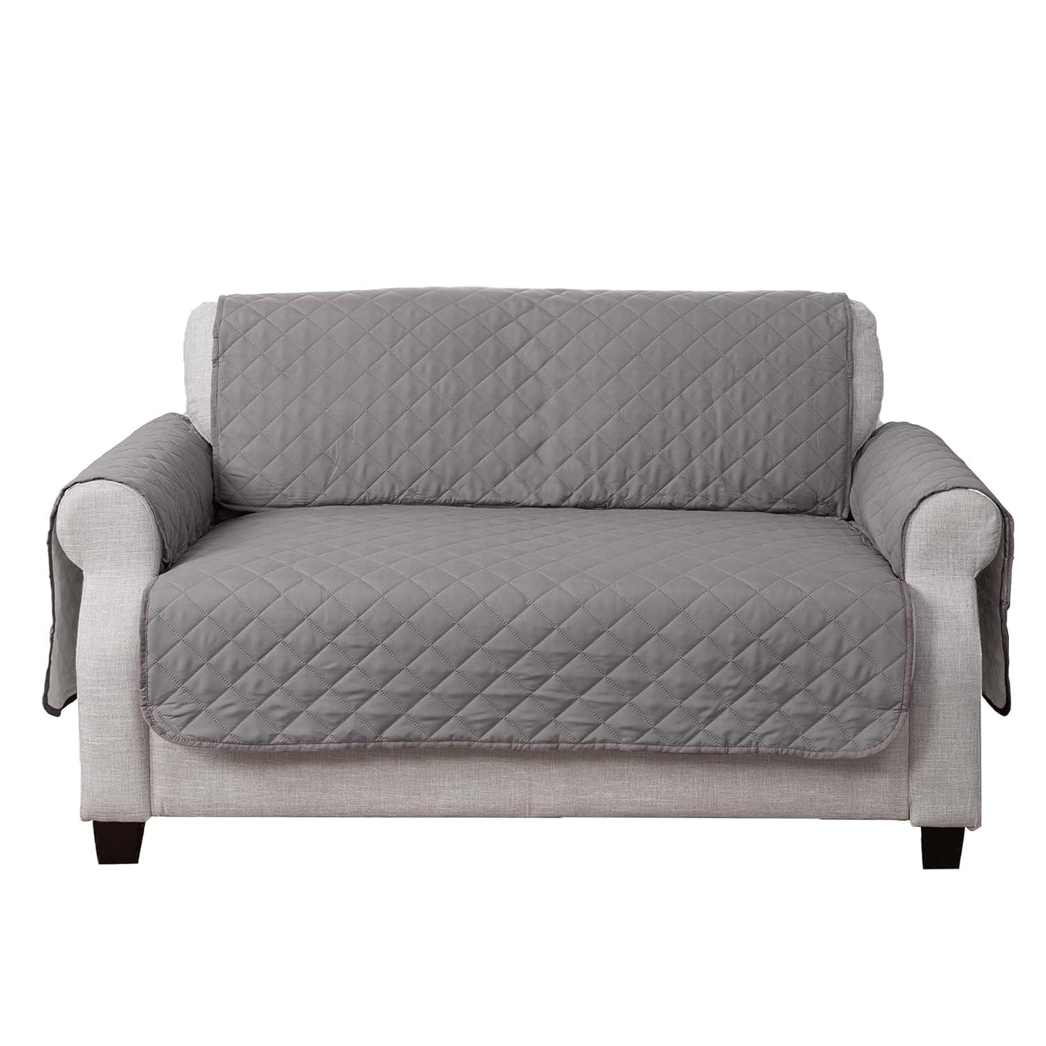 FurHaven Reversible Water-Resistant Small Sofa Loveseat Cover Furniture Protector