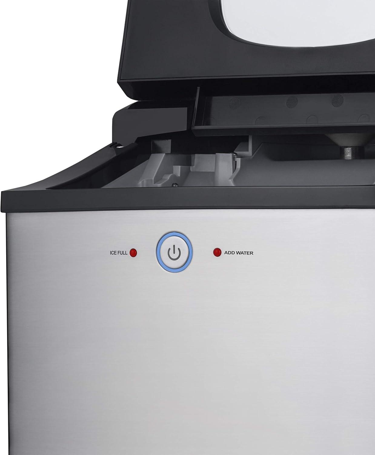 Newair 45lb. Nugget Countertop Ice Maker with Self-Cleaning Function, Refillable Water Tank