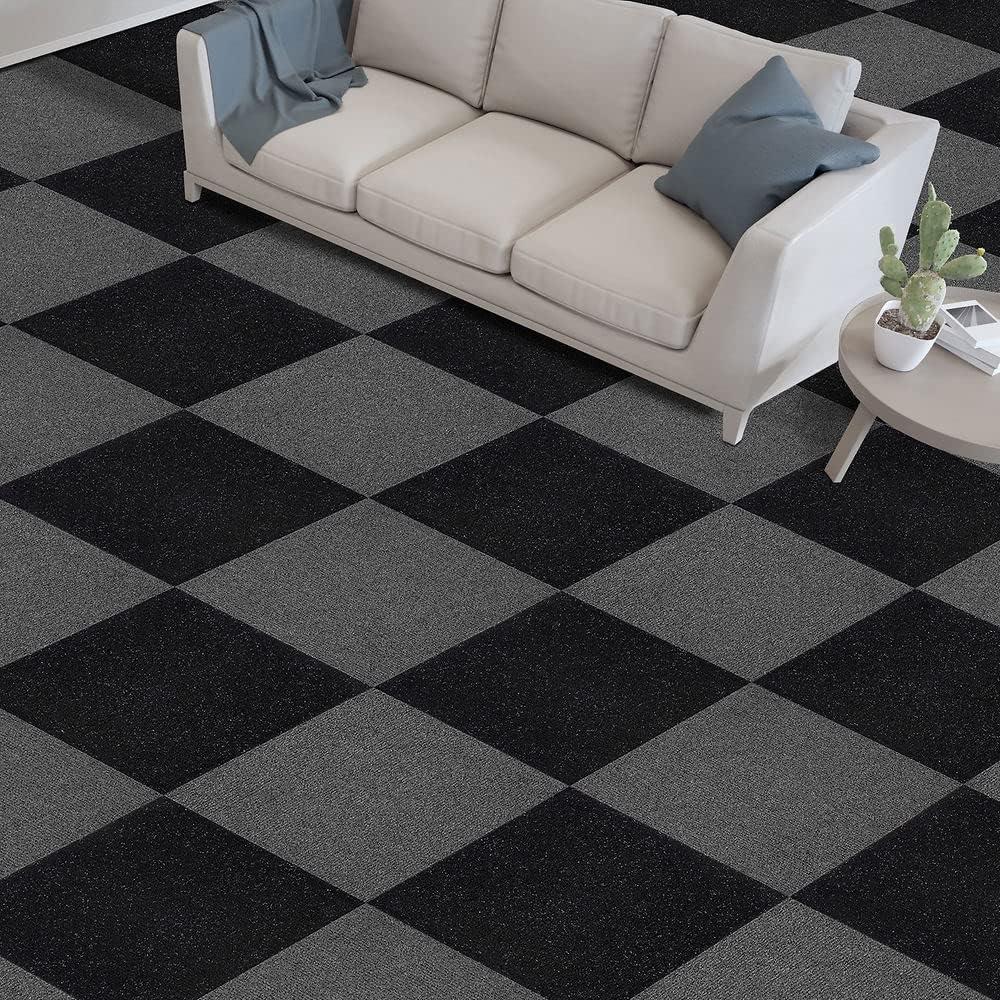 Nexus 19.7'' W x 19.7'' L Level Loop Polyester Carpet Tile