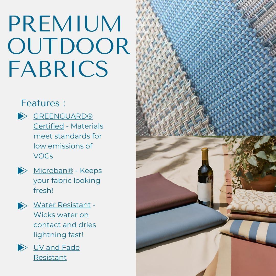 Vivere aluminum Glendale Lounger Set Made with Premium Phifertex Outdoor Fabric ( 330 lb Capacity) Granite